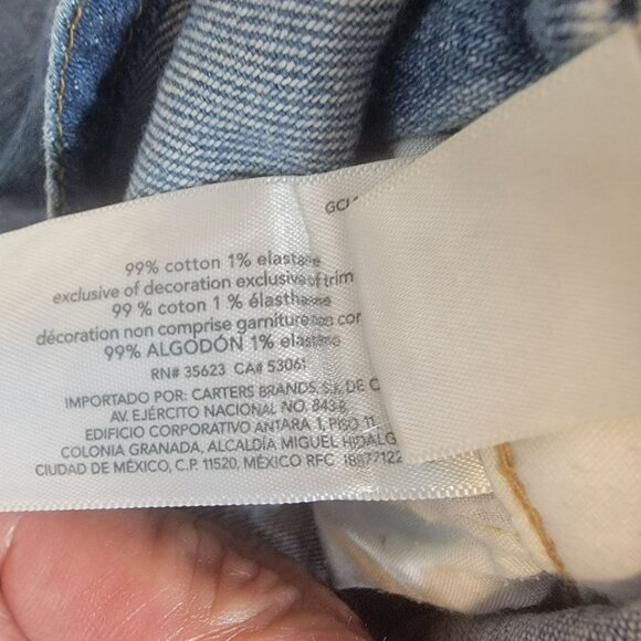 OshKosh B'Gosh Overalls, Toddler 3T, Denim Blue, Snap Button, Classic, GUC - Picture 8 of 13